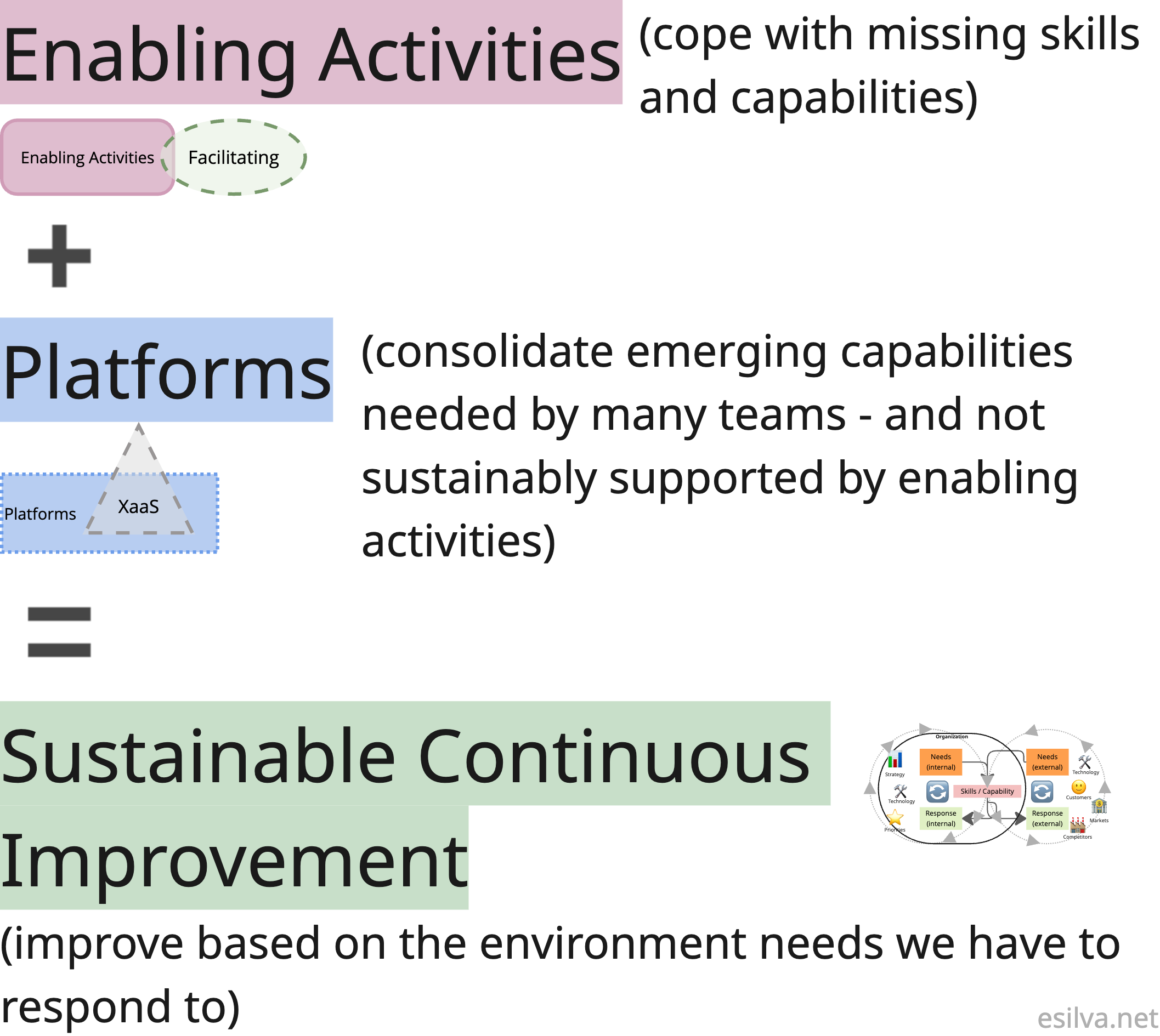 Enabling + Platform org dynamics pattern overview
